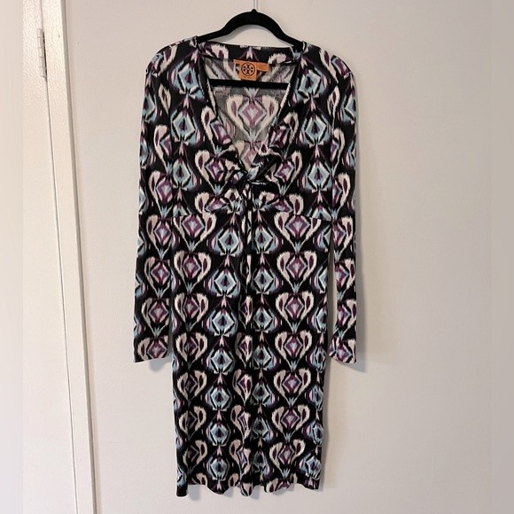 Tory Burch Silk Long Sleeve Knee Length Dress